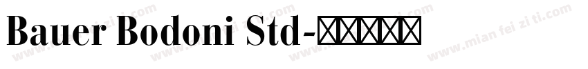 Bauer Bodoni Std字体转换